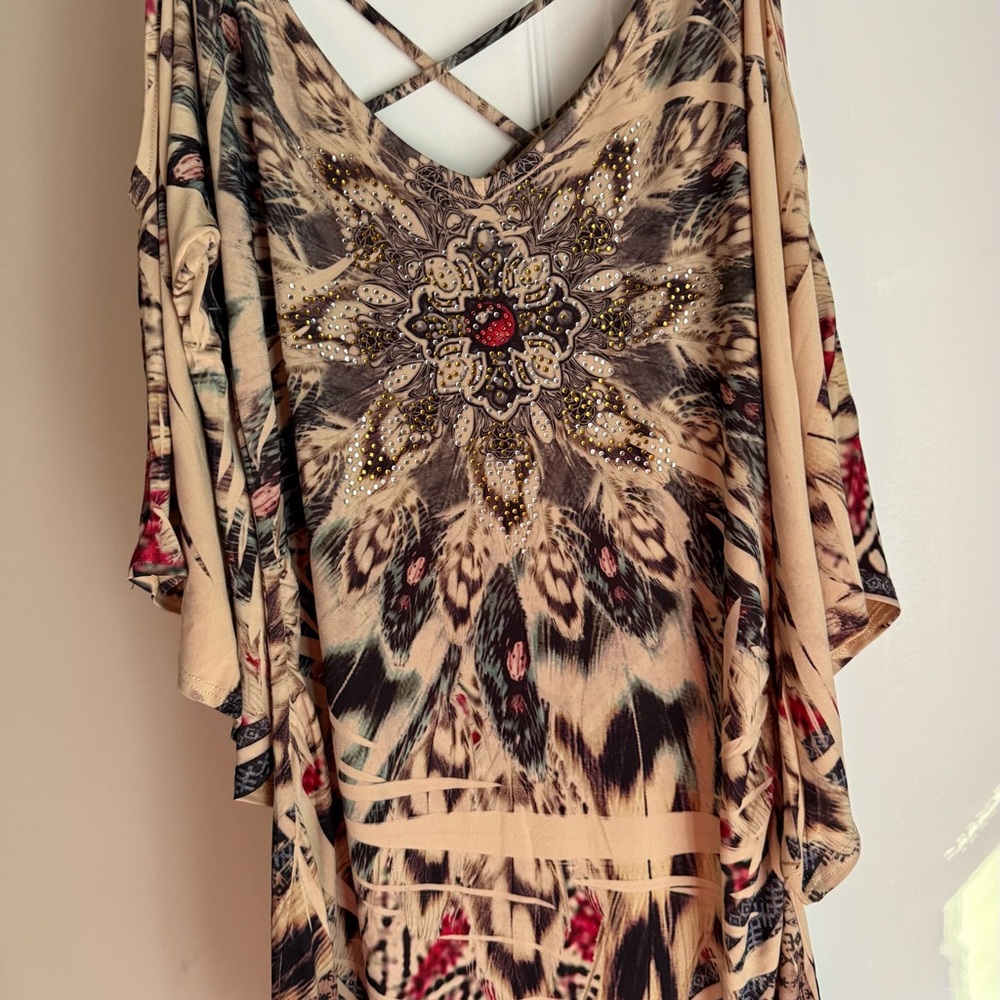 Body Central Multicolor Patterned Blouse - Picture 4 of 6
